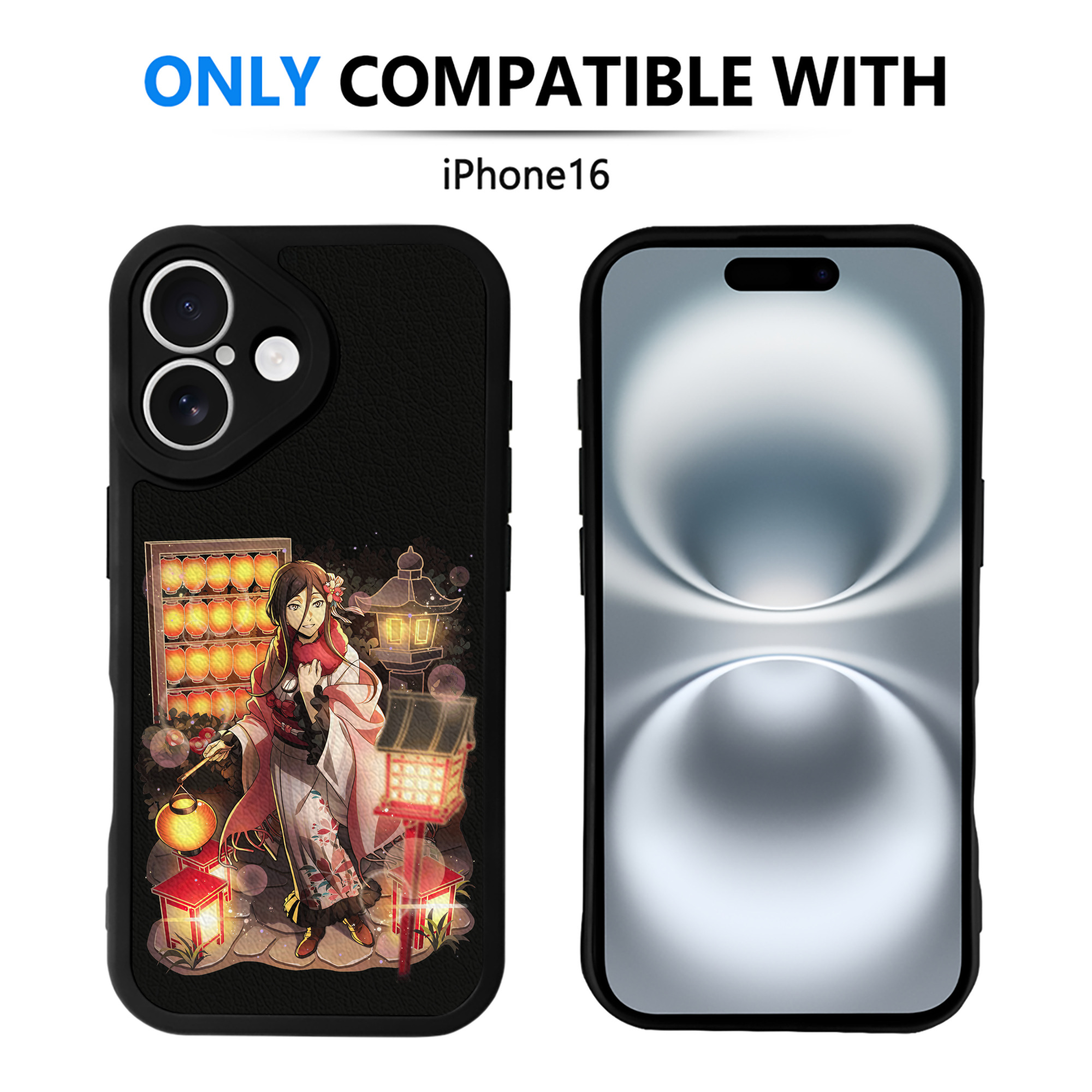 （画像用） 文豪ストレイドッグス Bungo Stray Dogs 【iPhone 16シリーズ対応】シリコンスマホケース（レザー調） 材質：シリコン